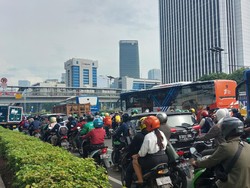 Warga Pasrah Setiap Pagi Kena Macet di Jalan Gatsu Arah Semanggi