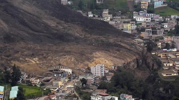 Penampakan Tanah Longsor di Ekuador yang Tewaskan 16 Orang