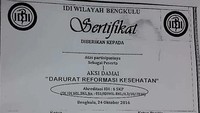Viral Sertifikat Dokter Dapat Hadiah 6 SKP karena Ikut Demo, IDI Bilang Gini