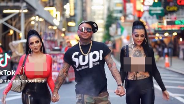 Potret Pria Hidup Bersama Istri dan Pacar yang Penampilannya Bak Kembar