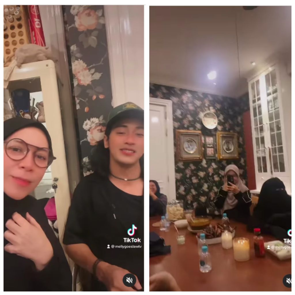 Unggahan Melly Goeslaw mengajak Abidzar bernyanyi hingga tunjuk Umi Pipik janda lincah