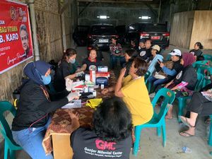 Relawan Ganjar Sumut Adakan Pemeriksaan Kesehatan Gratis di Karo