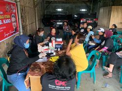 Relawan Ganjar Sumut Adakan Pemeriksaan Kesehatan Gratis di Karo