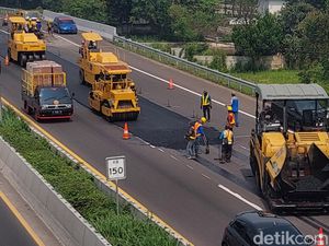 Jelang Mudik Lebaran Ruas Jalan Tol Purbaleunyi Bersolek