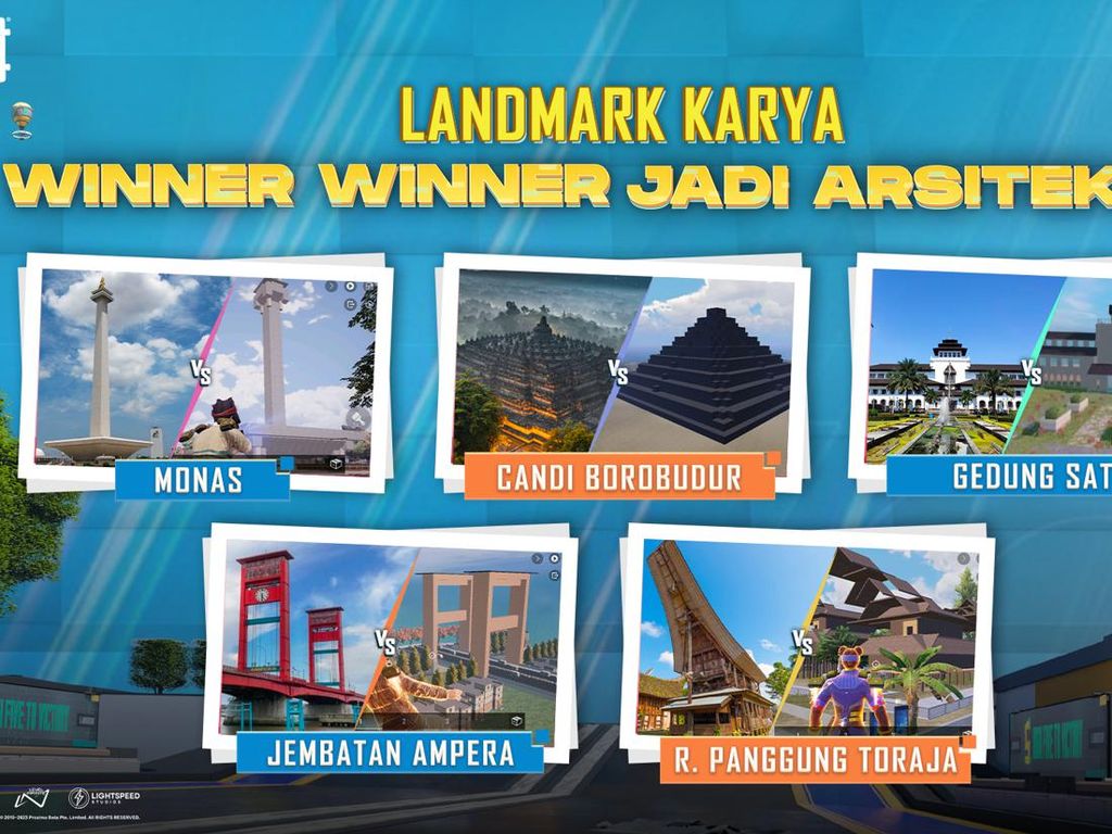 Landmark Indonesia Ada di PUBG Mobile, Dari Monas Sampai Borobudur