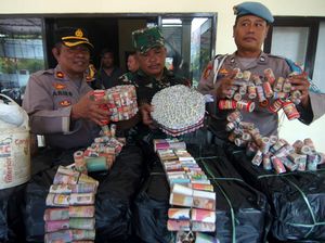 Ribuan Petasan Siap Edar Disita di Tegal