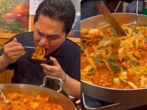 Enak Terus! Keseruan Ketum PSSI Eric Thohir Cicipi Kuliner Nusantara
