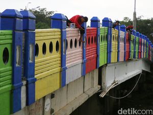 Jembatan KBT Cipinang Indah Dipercantik, Begini Rupanya