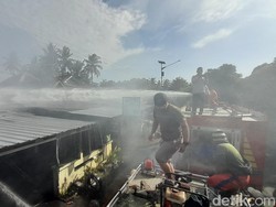 Bengkel dan Rumah Warga di Cijulang Pangandaran Hangus Terbakar