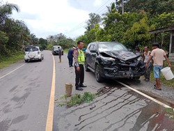 Kondisi Terkini Pemotor yang Ditabrak Mobil Dinas Waka DPRD Tanjabbar