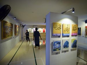 Pameran Kaligrafi The Real Surau Mejeng di Masjid Mujahidin Padang