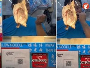 Jijik! Penjual Makanan Ini Asyik Ngupil Saat Siapkan Makanan Pelanggan