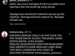 Arkhan Fikri-Hokky Caraka Tumpahkan Komentar Nyesek di Instagram Ganjar