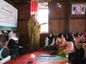 Relawan Ganjar Adakan Tausiah Ramadan Bareng Emak-emak di Sumsel