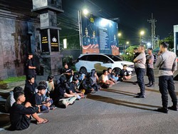 Belasan Motor Terjaring Operasi Balap Liar Bulan Ramadhan di Kota Malang