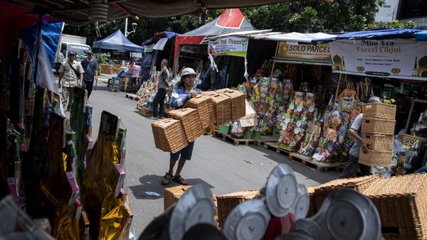 Geliat Penjualan Parcel di Cikini Mulai Ramai