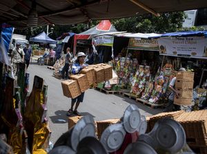 Geliat Penjualan Parcel di Cikini Mulai Ramai