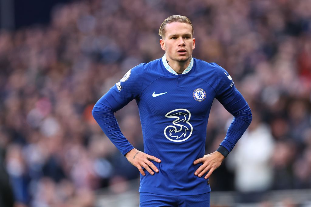 LONDON, ENGLAND - FEBRUARY 26: Mykhaylo Mudryk of Chelsea during the Premier League match between Tottenham Hotspur and Chelsea FC at Tottenham Hotspur Stadium on February 26, 2023 in London, United Kingdom. (Photo by Robbie Jay Barratt - AMA/Getty Images)