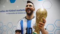 Penghormatan terus mengalir untuk Lionel Messi setelah kemenangan Argentina di Piala Dunia.   