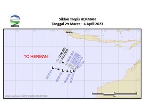 Siklon Tropis Herman Ancam Jatim hingga 4 April 2023 Siklon Tropis Herman Ancam Jatim hingga 4 April 2023