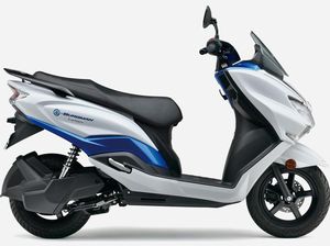 Penampakan Skuter Listrik Suzuki e-Burgman, Siap Diuji di Jepang