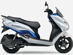 Penampakan Skuter Listrik Suzuki e-Burgman, Siap Diuji di Jepang