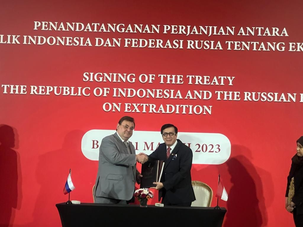 RI dan Rusia Teken Perjanjian Ekstradisi, Sasar Pelaku TPPU hingga Narkoba RI dan Rusia Teken Perjanjian Ekstradisi, Sasar Pelaku TPPU hingga Narkoba
