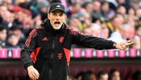 Tuchel, yang didapuk menggantikan Julian Nagelsmann, memimpin Bayern saat menjamu Dortmund di Allianz Arena pada Sabtu (1/4/2023). REUTERS/Angelika Warmuth  