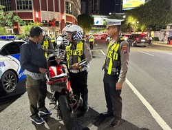 Ratusan Motor Pakai Knalpot Brong Terjaring Razia Polrestabes Surabaya