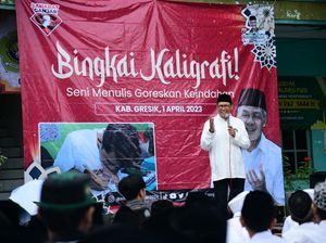 Dekatkan Santri dengan Ganjar, Relawan Gelar Lomba-Bukber di Gresik