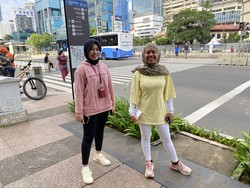 Senangnya Warga Leluasa Jogging di CFD Sudirman-Thamrin Meski Berpuasa