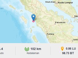 Gempa M 6,4 di Padang Sidempuan Sumut Tak Berpotensi Tsunami Gempa M 6,4 di Padang Sidempuan Sumut Tak Berpotensi Tsunami