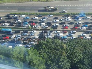Penampakan Macet Panjang di Jalan TB Simatupang Pagi Ini