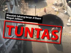 Before-After Penambalan Lubang Besar di Jl Daan Mogot Jakbar