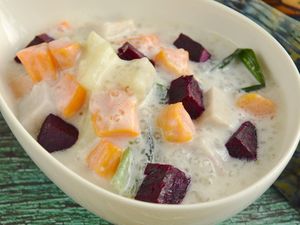 Resep Bubur Ubi Campur yang Padat Gurih Isiannya Unuk Takjil Buka Puasa