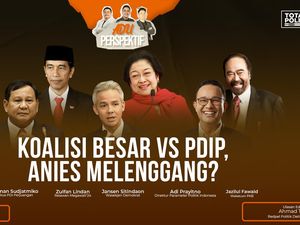 Adu Perspektif: Koalisi Besar Vs PDIP, Anies Melenggang?