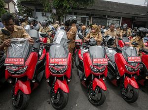 Gelontorkan Dana Rp 9,4 Miliar, Lurah-Kades di Wonogiri Dapat Motor Baru