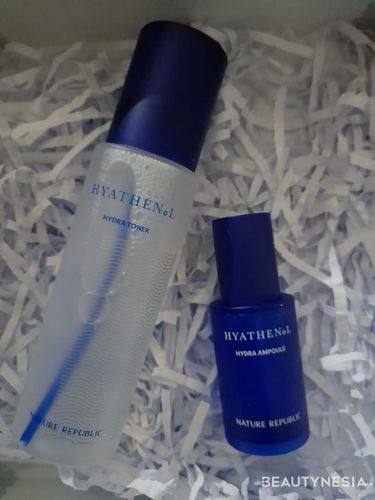 Hydra Toner dan Hydra Ampoule dari Hyathenol series Nature Republic
