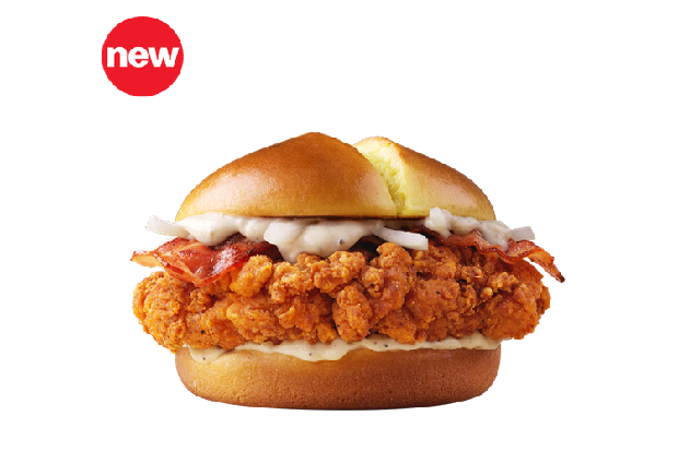 McCripsy Creamy Onion, salah satu pilihan burger terbaru kolaborasi McDonald's dan NewJeans /Foto: Courtesy of McDonald's Korea Foto: Courtesy of McDonald's Korea