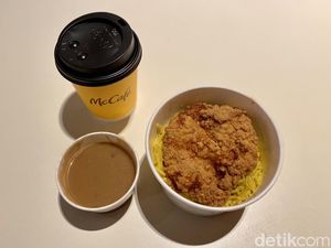 Unik! Ayam McDonalds Qatar Disajikan dengan Nasi Kuning dan Saus