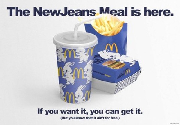 NewJeans Meal, salah satu paket makanan terbaru kolaborasi McDonald's dan NewJeans /Foto: Courtesy of McDonald's Korea Foto: Courtesy of McDonald's Korea