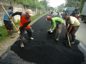 Perbaikan Jalan Rusak Dikebut sampai H-10 Lebaran