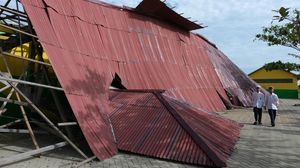 Ponpes di Kalbar Rusak Diterjang Angin Puting Beliung
