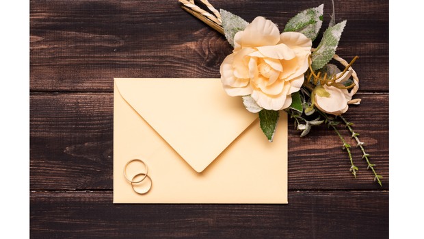 Foto ilustrasi undangan pernikahan.