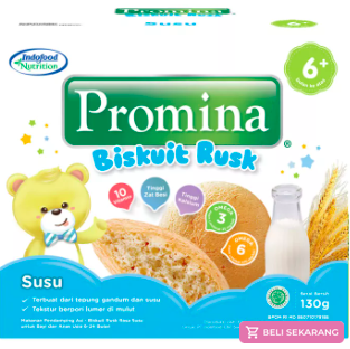Promina biskuit rusk susu untuk bayi 6 bulan ke atas