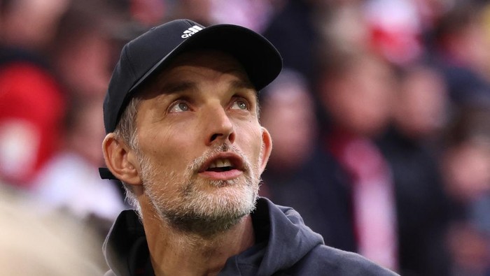 Soccer Football - Bundesliga - Bayern Munich v Borussia Dortmund - Allianz Arena, Munich, Germany - April 1, 2023 Bayern Munich coach Thomas Tuchel before the match REUTERS/Lukas Barth DFL REGULATIONS PROHIBIT ANY USE OF PHOTOGRAPHS AS IMAGE SEQUENCES AND/OR QUASI-VIDEO.