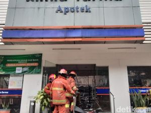 5 Ruangan Apotek Kimia Farma Diponegoro Ludes Terbakar, Kerugian Diinventarisir