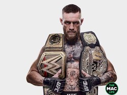 WWE Gabung ke UFC, Conor McGregor Pamer Sabuk Juara Keduanya