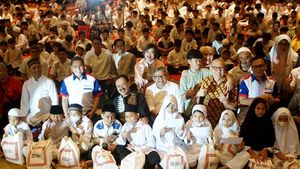 Kala Ratusan Anak Yatim Semringah Terima Santunan