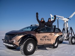Mobil Listrik Nissan Membelah Bumi, Jelajah dari Kutub Utara ke Kutub Selatan